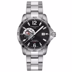 CERTINA Mod. DS PODIUM GMT AUTOMATIC SS BLACK COSC (Contrôle Officiel Suisse des Chronomètres) (C034.455.11.057.00)