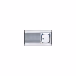 Franke - Evier inox à poser avec bonde à bouchon 1 cuve 1 égouttoir 900x600.