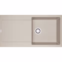 Franke Maris MRG 611-97, Evier à poser, Rectangulaire, Fragranite, Crème, 1 bols, Rectangulaire