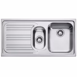 Franke Radar RRX 651, Rectangulaire, Acier inoxydable, Acier inoxydable, 2 bols, Rectangulaire, 340 x 400 mm