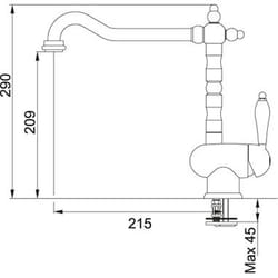 Franke 0737966 robinet Chrome