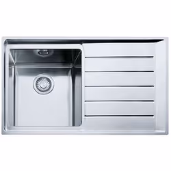 Franke Neptun Plus NPX 611, Evier à poser, Rectangulaire, Acier inoxydable, Acier inoxydable, 1 bols, Rectangulaire