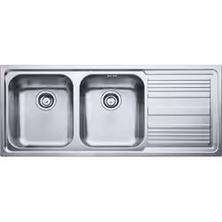 Franke LLX 621, Evier à poser, Rectangulaire, Acier inoxydable, Acier inoxydable, 2 bols, Rectangulaire