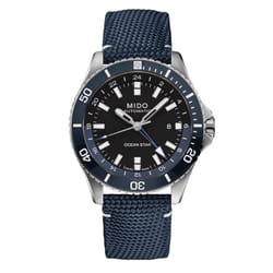MIDO Ocean Star GMT Montre bracelet Mâle Quartz automatique (cinétique) Noir, Acier inoxydable Acier inoxydable