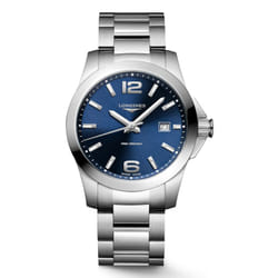 Longines Conquest Montre bracelet Mâle Quartz Argent