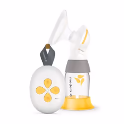Medela Solo, 150 ml, Électronique, Transparent, Blanc, Jaune