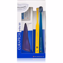 Rien n’est plus beau que des dents blanches et saines. Le coffret cosmétique Curaprox Ortho Kit vous offre les soins nécessai ...