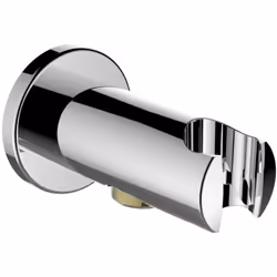 LAUFEN Twin 1 x coude de raccordement avec support de douche saillie : 42 mm avec clapet anti-retour rosace ronde, Ø 52 mm ma ...