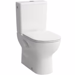 Cuvette combi à poser couleur : blanche matériau : céramique sanitaire rinçage profond Avec technologie Rimless évacuation VA ...