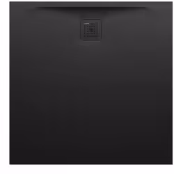 LAUFEN Pro 1 x receveur de douche super-plat dimensions : 1000x1000x30mm avec structure de surface carré en Marbond : matéria ...
