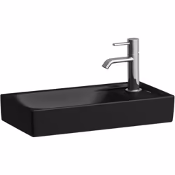 LAUFEN Meda 1 x lave-mains Détails du produit Mural, encastrable avec plage de robinetterie à droite banc à gauche, sans trou ...