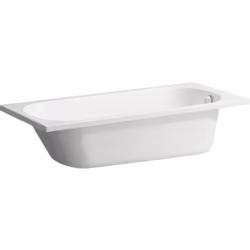 LAUFEN LUA 1 x baignoire Variante dinstallation volume utile : 135 litres forme rectangulaire couleur : blanc avec une pente ...