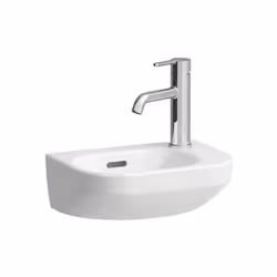 LAUFEN LUA 1 x lave-mains suspendu au mur Forme intérieure du bassin ovale Largeur : 360mm, Profondeur : 250mm, Hauteur : 120 ...