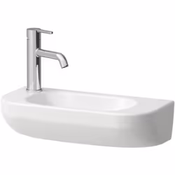 Laufen Lua 1 x lave-mains suspendu au mur Forme intérieure du bassin ovale Largeur : 500mm, Profondeur : 230mm, Hauteur : 120 ...