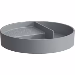 Course Val 1 x bac de rangement rond avec structure de surface et séparation Dimensions : Longueur : 325 mm, Largeur : 325 mm ...