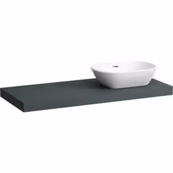 Laufen Lani 1 x plan de toilette suspendu au mur une découpe à droite Dimensions : largeur : 1185 mm, profondeur : 495 mm, ha ...