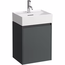 Laufen Lani pour Kartell suspendu au mur une porte avec SoftClose charnière à gauche poignée intégrée avec une tablette en ve ...