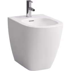 Laufen Lua 1 x bidet sur pied au sol avec trop-plein, 1 trou pour robinet sans trou latéral pour larrivée deau vannes d'angle ...