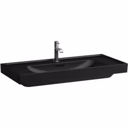 Laufen Meda 1 x lavabo Détails du produit mural, encastrable avec tablette à gauche et à droite vasque au centre, 1 trou de r ...