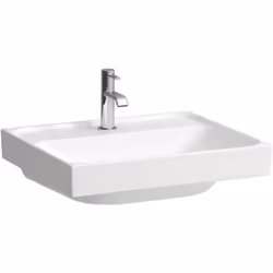 LAUFEN Meda 1 x lavabo Détails du produit suspendu, encastrable 1 trou de robinetterie au milieu, percé sans trop-plein matér ...