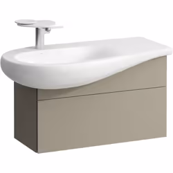 LAUFEN Il Bagno Alessi 1 x meuble sous-lavabo suspendu avec découpe pour siphon à gauche un tiroir avec poignée intégrée cach ...