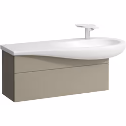 LAUFEN Il Bagno Alessi 1 x meuble sous-lavabo suspendu avec découpe pour siphon à droite un tiroir avec poignée intégrée cach ...