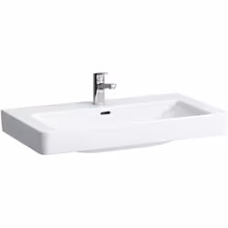 Laufen Pro S 1 x lavabo à poser suspendu 3 trous de robinetterie, avec trop-plein Dimensions : Longueur : 850 mm, largeur : 4 ...