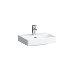Laufen Pro S Lave-mains 450x340 mm 1 trou pour robinetterie avec LCC blanc H8159614001041