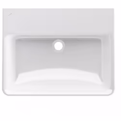 LAUFEN Pro S 1 x lavabo suspendu, encastrable sans trou de robinetterie, avec trop-plein Dimensions : Longueur : 600 mm, larg ...