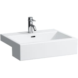 Living City lavabo semi-encastré, avec trop-plein, 1 trou - Laufen