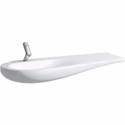Laufen Alessi One 1 x lavabo encastrable sans trou pour robinet sans trop-plein tablette à droite avec bonde sans trop-plein  ...