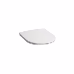 DESCRIPTION GÉNÉRALE Abattant WC Slim avec couvercle, avec frein de chute, amovible, en Duroplast, couleur blanche, avec desc ...