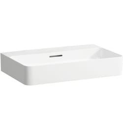Laufen - val lavabo, encastré, sans trou pour robinet, avec