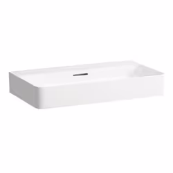Laufen VAL lavabo à poser sans trou pour robinet avec trop-plein US fermé 750x420mm H816285 Couleur: Blanc avec LCC