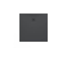 Laufen - Pro Receveur de douche en gel coat Marbond extra-plat carré, évacuation sur le côté 100x100, Anthracite mat H2119520780001