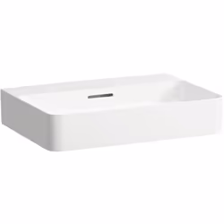Laufen Val 1 x lavabo à poser suspendu sans trou de robinetterie, avec trop-plein Dimensions : Longueur : 600 mm, largeur : 4 ...