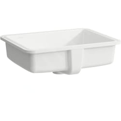 Laufen - Savoy - Lavabo encastré 440x330 mm, avec trop-plein, sans trou pour robinetterie, blanc H8189480001551