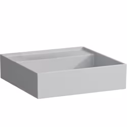 LAUFEN Kartell 1 x lavabo à poser suspendu avec écoulement caché y compris soupape découlement H 89830 1 prémonté, non verrou ...