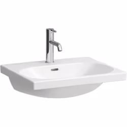 Laufen Lua 1 x lavabo à poser suspendu au mur montage par le haut face inférieure polie Forme extérieure rectangulaire Forme  ...