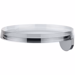 LAUFEN Kartell 1 x tablette murale largeur : 185 mm profondeur : 185 mm y compris Deko-Disc en cristal clair Deko-Disc dispon ...