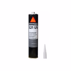 Colle mastic hybride - SIKA - Sikaflex 521 UV - Noir - 300ml - Résistante aux UV
