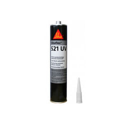 Colle mastic hybride - SIKA - Sikaflex 521 UV - Noir - 300ml - Résistante aux UV