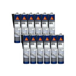 Lot de 12 colles mastic marine SIKA Sikaflex 291i - Noir - 300ml
