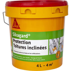 Sika Peinture Imperméable anti-fuites Toitures inclinées 1L Couleur: BLANC - Conditionnement: 4L