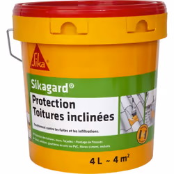 Description générale La Peinture de protection SIKA Sikagard Protection Toiture inclinée - Terre cuite - 4L est une solution  ...