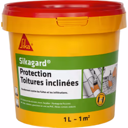 Description générale La peinture de protection SIKA Sikagard Protection Toiture inclinée - Terre cuite - 1L protège efficacem ...