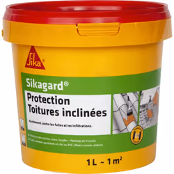 Description générale La Peinture de protection SIKA Sikagard Protection Toiture inclinée - Transparent - 1L est une solution  ...