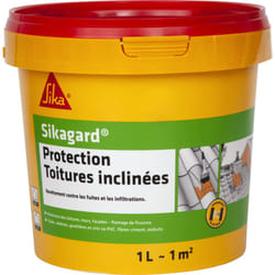 Peinture Imperméable anti-fuites Toitures inclinées 1L Couleur: Gris - Sika