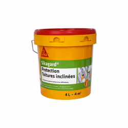 Présentation : Peinture de protection SIKA Sikagard Protection Toiture inclinée - Sable - 4L , protège efficacement les toitu ...