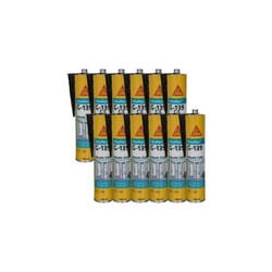 Sika - Lot de 12 mastic-colle à prise rapide flex g 139 - Noir - 300ml